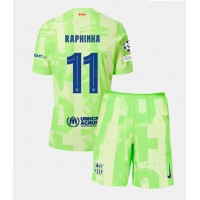 Maglie da calcio Barcelona Raphinha Belloli #11 Terza Maglia Bambino 2024-25 Manica Corta (+ Pantaloni corti)